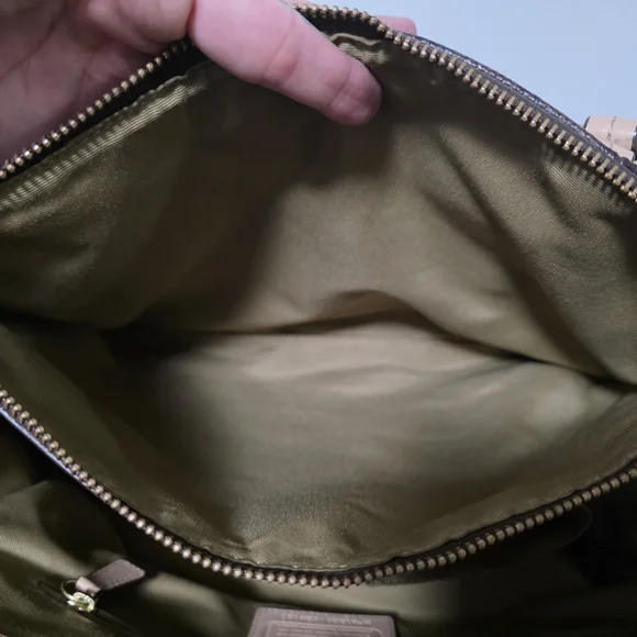 Coach Signature Brown Tote Bag - Picture 6 of 9